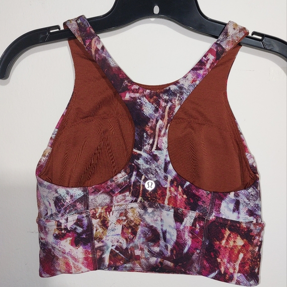 Lululemon Wunder Train Long-Line Medium Support Bra C/D Cups Urbantricity Multi - Picture 7 of 12